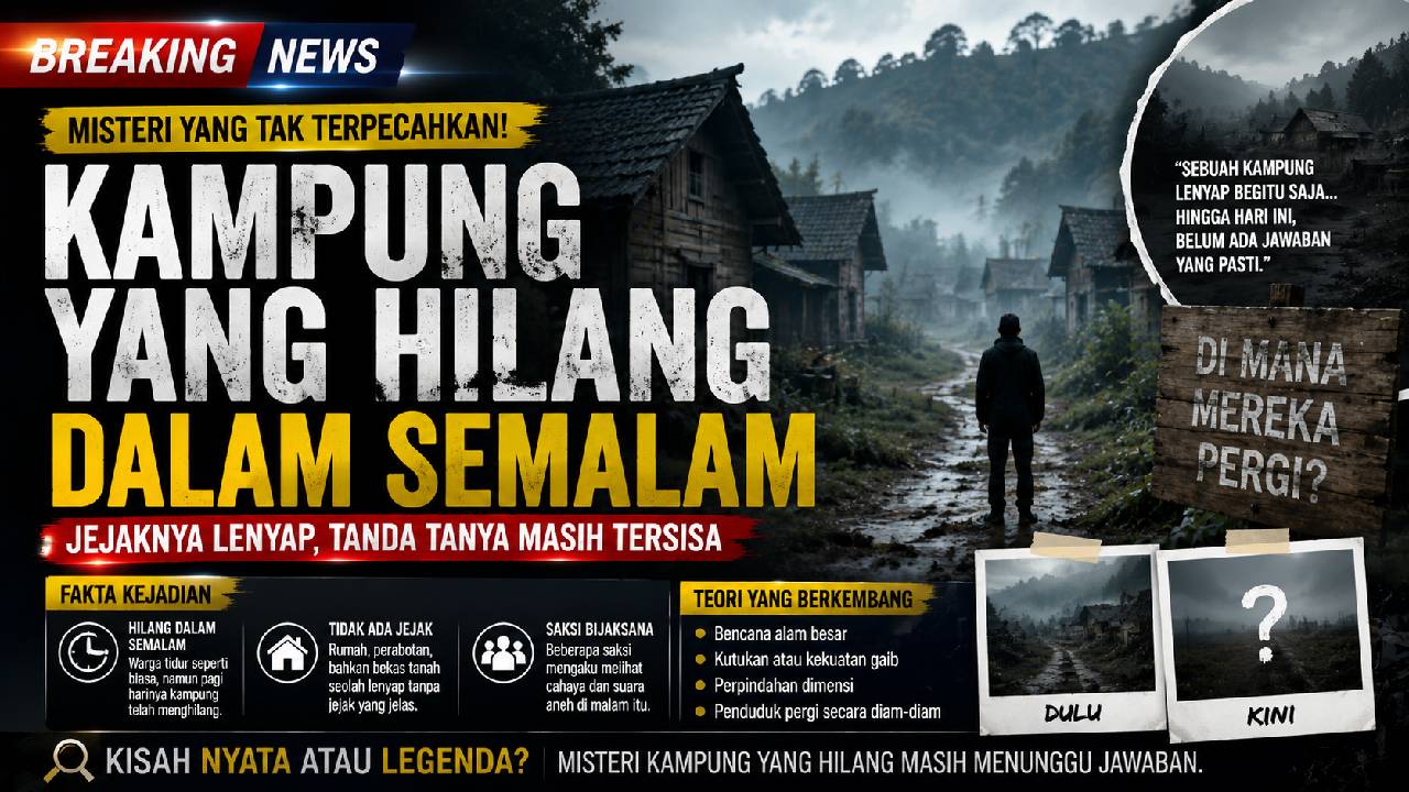 Kampung yang Hilang dalam Semalam, Misterinya Masih Membingungkan Hingga Kini