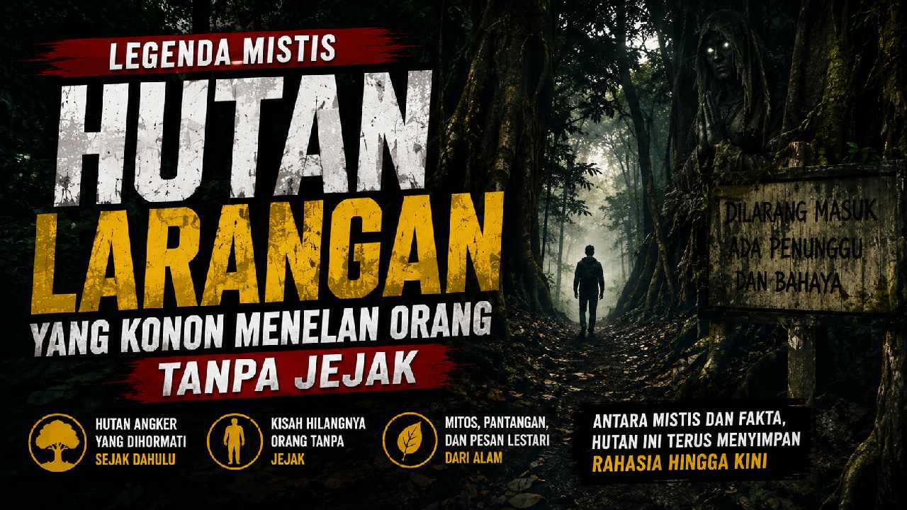 Legenda Hutan Larangan yang Konon Menelan Orang Tanpa Jejak dan Masih Menyimpan Misteri Hingga Kini