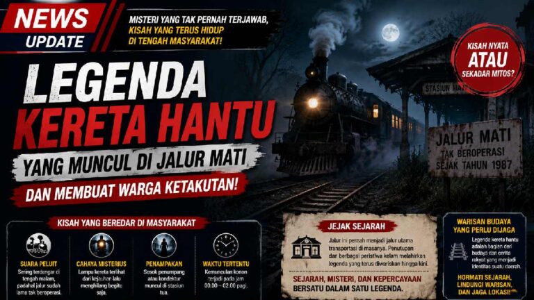 Legenda Kereta Hantu di Jalur Mati, Misteri yang Terus Membuat Warga Ketakutan