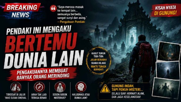 Pendaki Mengaku Bertemu Dunia Lain di Gunung, Kisah Misterius yang Membuat Banyak Orang Merinding