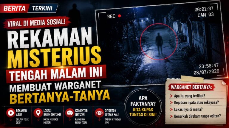 Rekaman Misterius Tengah Malam Ini Membuat Warganet Bertanya-Tanya, Apa yang Sebenarnya Terjadi?