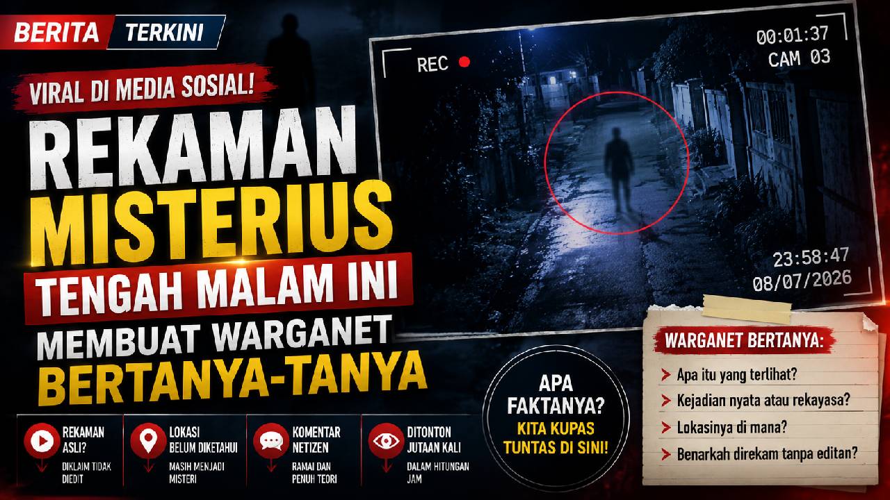 Rekaman Misterius Tengah Malam Ini Membuat Warganet Bertanya-Tanya, Apa yang Sebenarnya Terjadi?