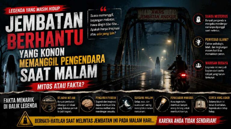 Kisah Jembatan Berhantu yang Konon Memanggil Pengendara Saat Malam, Mitos atau Fakta?