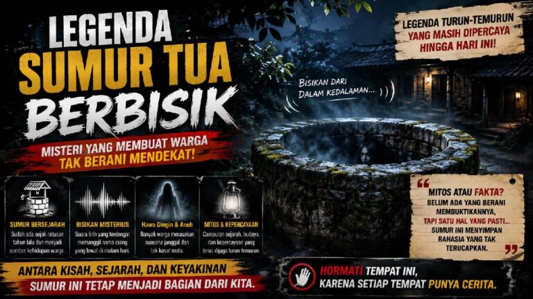 Legenda Sumur Tua Berbisik yang Membuat Warga Tak Berani Mendekat