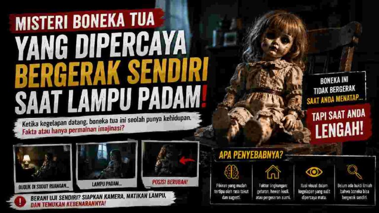 Misteri Boneka Tua yang Konon Bergerak Sendiri Saat Lampu Padam