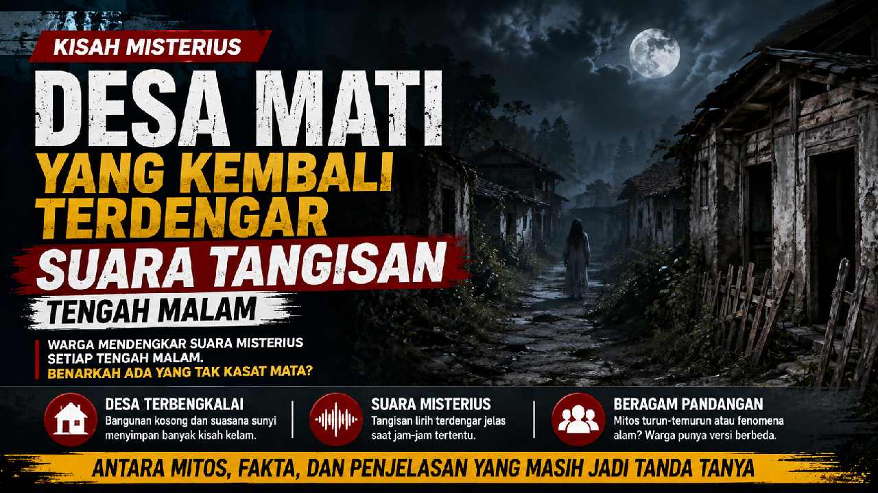 Misteri Desa Mati yang Kembali Terdengar Suara Tangisan Tengah Malam, Kisah yang Terus Mengundang Rasa Penasaran