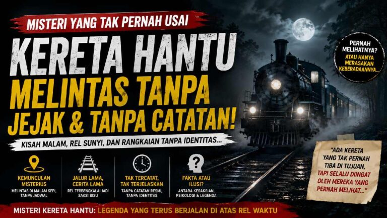Misteri Kereta Hantu, Kisah Perjalanan Tanpa Jejak yang Terus Menghantui