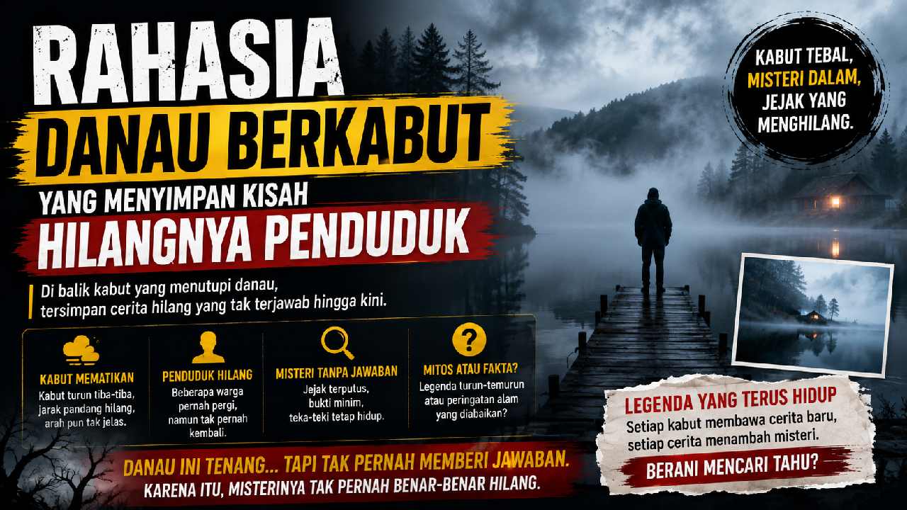 Rahasia Danau Berkabut yang Menyimpan Kisah Hilangnya Penduduk